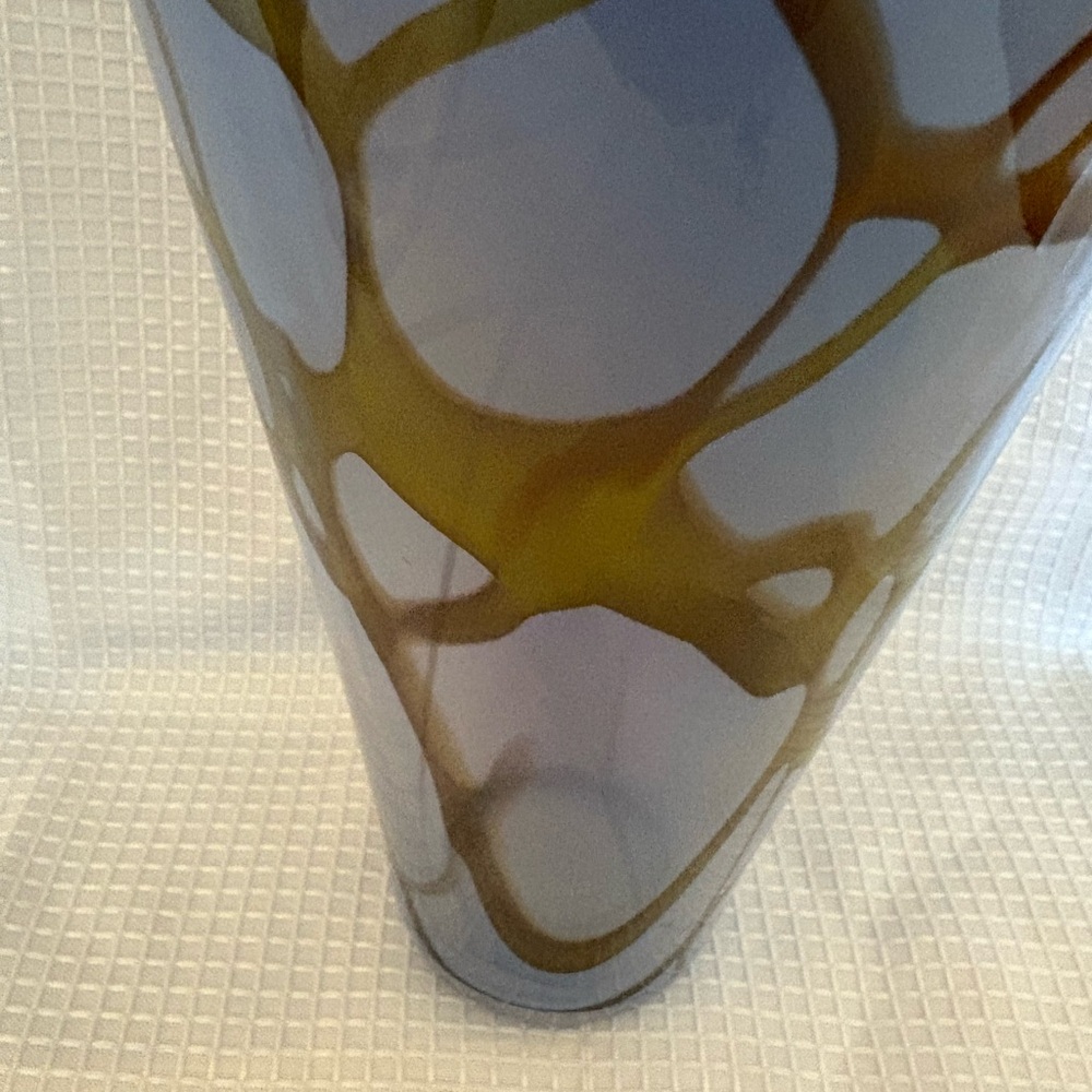 Scott Simmons Sunrise Glassworks Signed Hand-Blown Art Glass Vase 11” - Picture 2 of 15